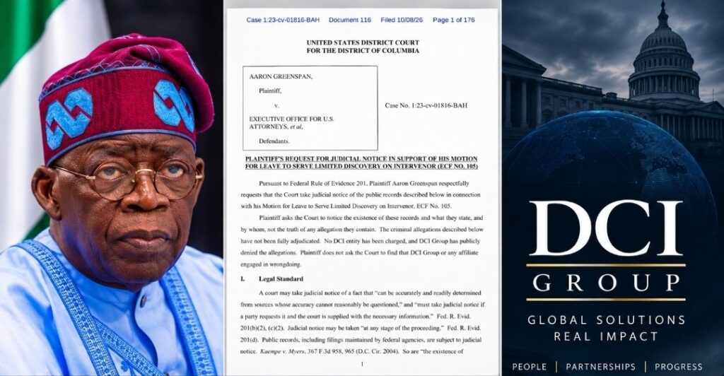 Shari’ar Tinubu a Amurka ta dauki sabon salo yayin da kamfanin Lobby ya fitar da sabbin takardu
