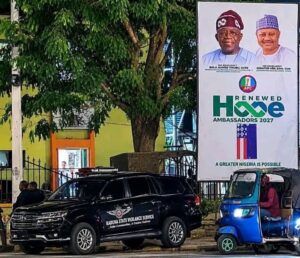 Jami'an tsaro sun fara gadin allulan tallan Tinubu a Kaduna gabanin ƙaddamar da yaƙin neman zaɓensa